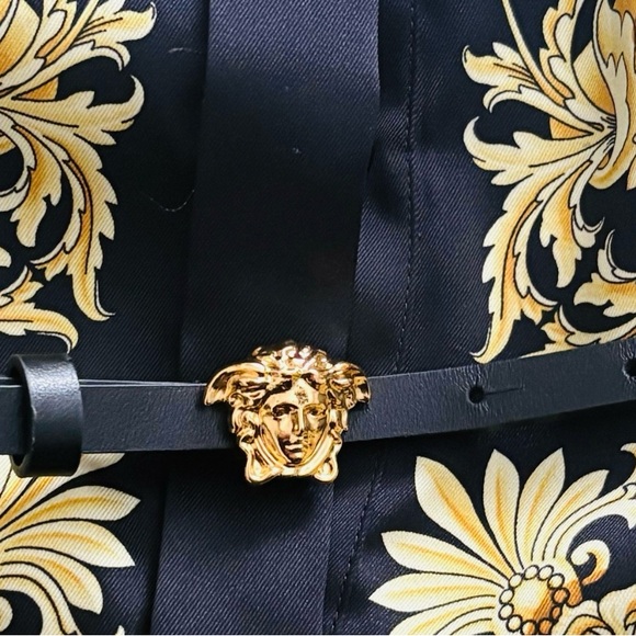 Versace La Medusa Leather Belt Authentic - Picture 3 of 11